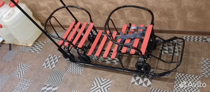 Санки двухместные