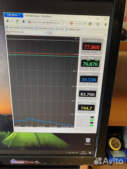 Ректификационная колонна с автоматикой по WI-FI