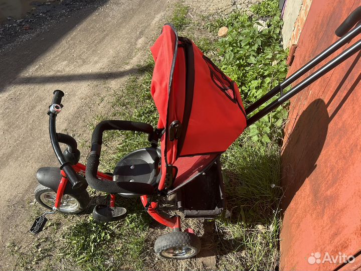 Велосипед с родительской ручкой