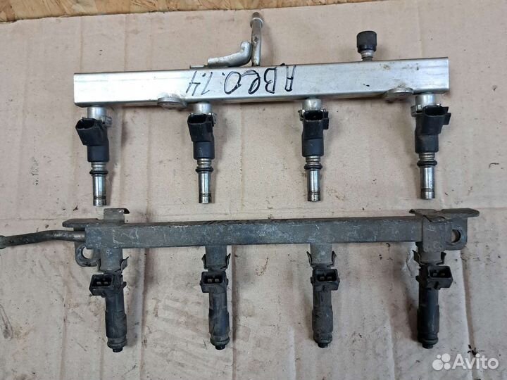 Топливная рампа с форсунками chevrolet aveo1,2,1,4