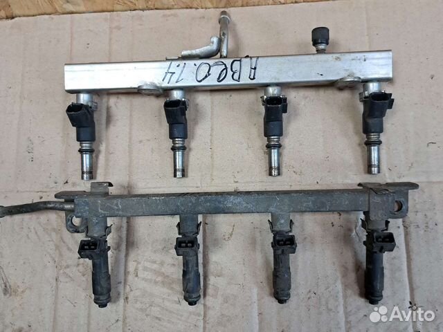 Топливная рампа с форсунками chevrolet aveo1,2,1,4