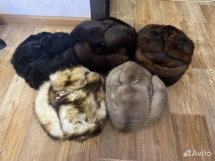 Шапки зимние, натуральный мех