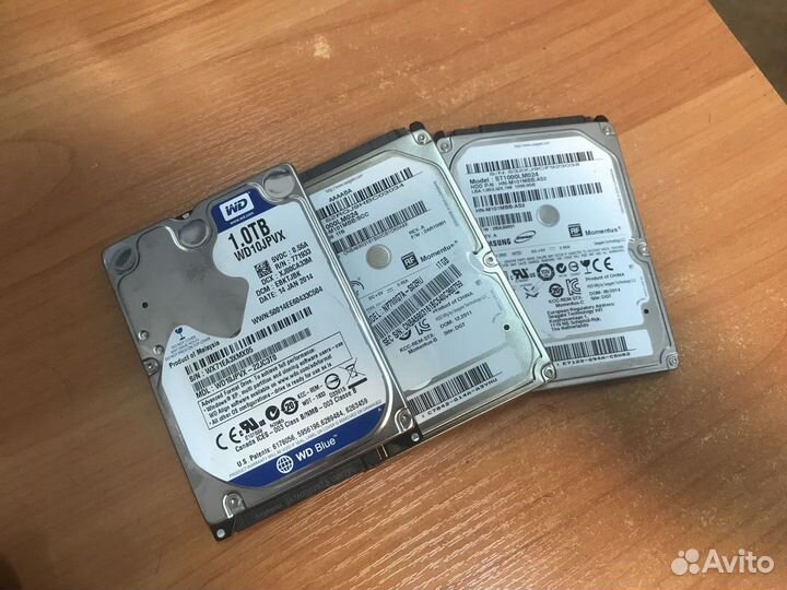 Жесткие диски 2.5 1TB разных фирм для ноутбуков