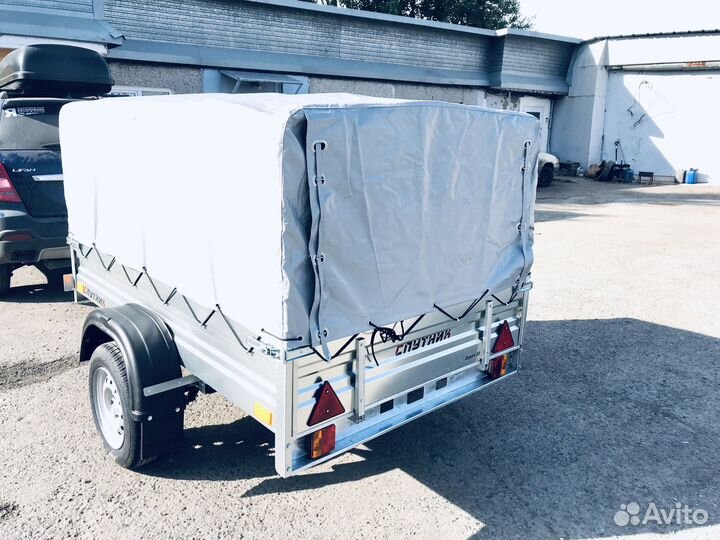 Прицеп двухметровый с тентом Оцинковнный