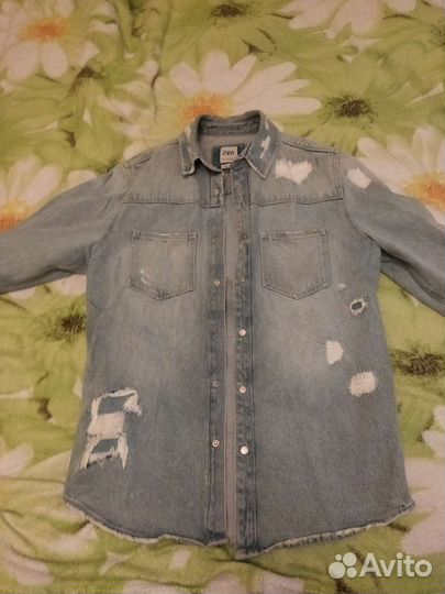 Куртка джинсовая zara мужская