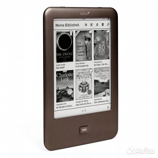 Книга Tolino WiFi сенсорный экран с подсветкой