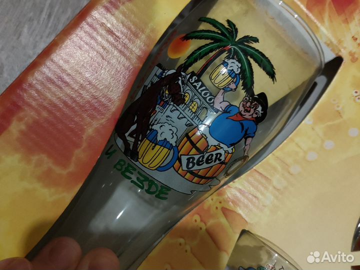 Мужской набор стаканов и бокалов