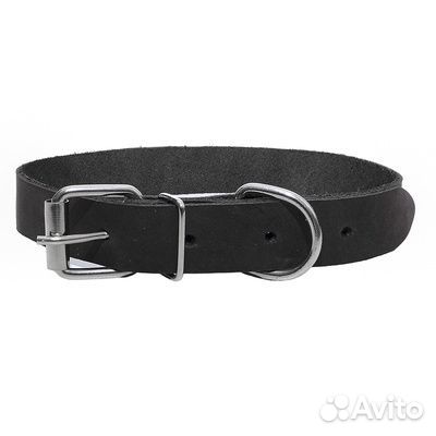 Yami Yami амуниция Ошейник кожаный черный Лайт 25м