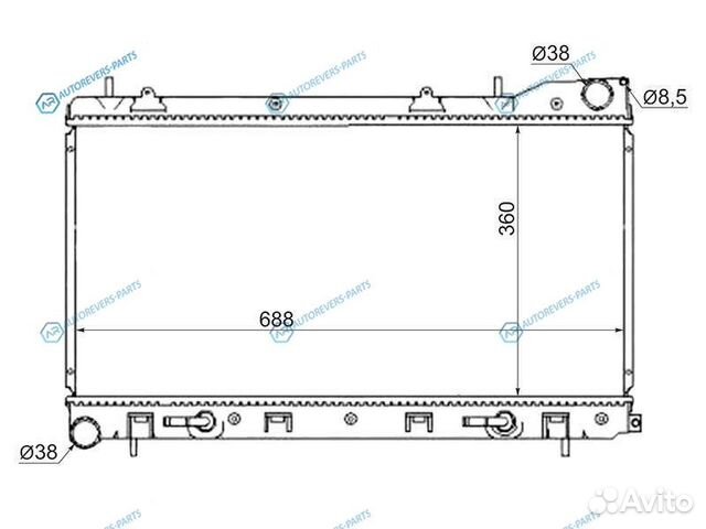SB0004-SG5 Радиатор subaru foresterimpreza 02-05 t