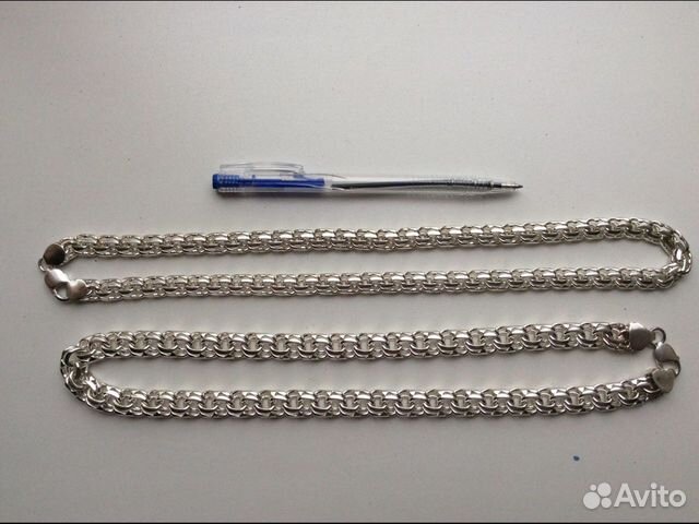 Серебряная цепь130Грамм длина 56 см
