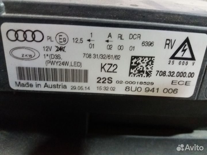 Правая фара Audi Q3 12- Артикул 20340