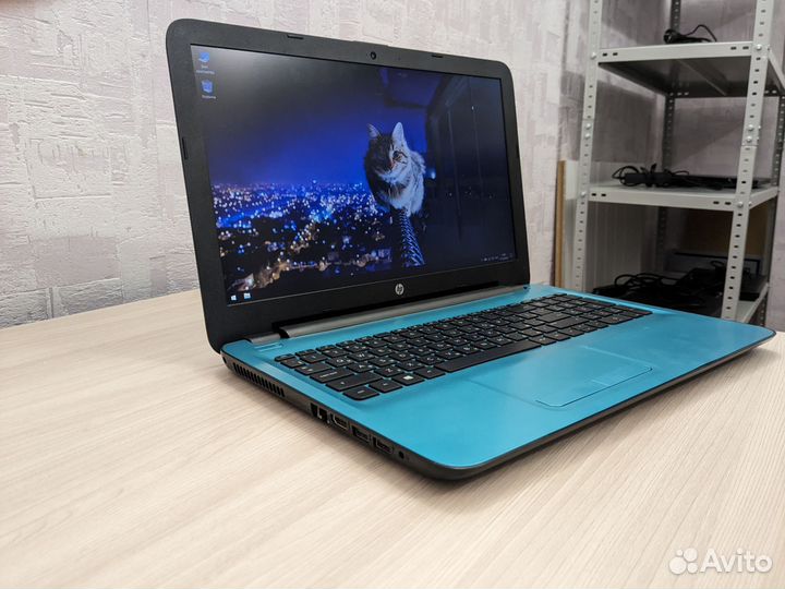Мощный ноутбук HP full hd/8gb/ssd256/2 видеокарты