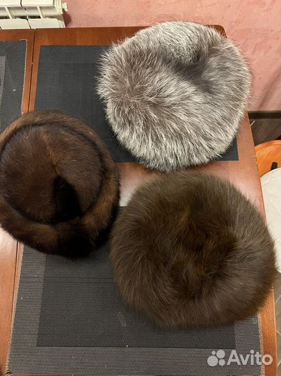 Шапка меховая норка 2 шт
