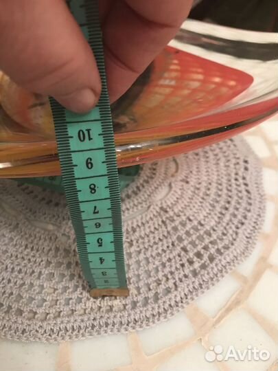 Ваза декоративная цветное стекло Финляндия