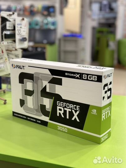 Видеокарта palit RTX 3050 stormx 8GB новая