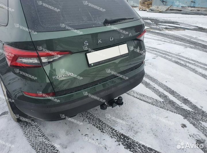 Фаркоп volkswagen tiguan, skoda kodiaq (шар Е)