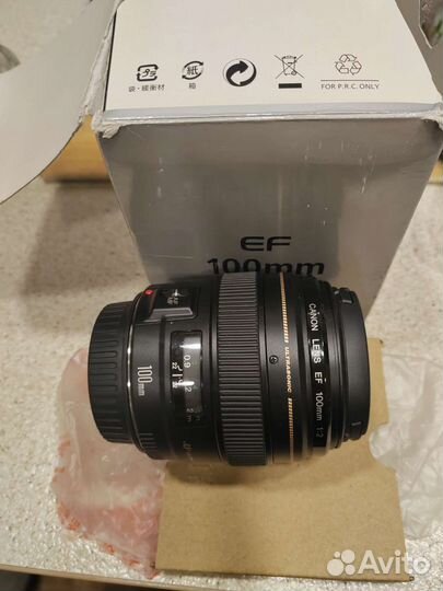 Объектив canon ef 100mm f 2 usm