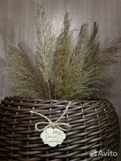 Кашпо из ротанга