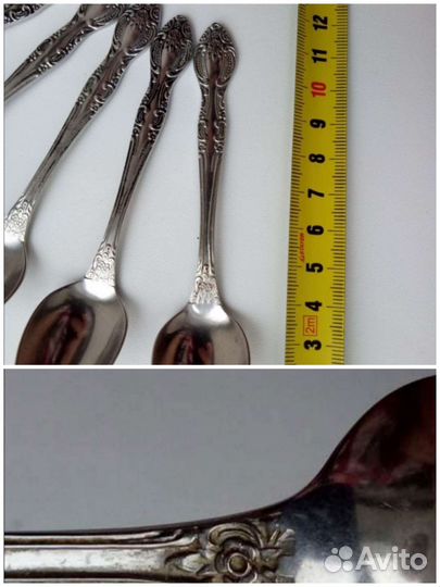 Ложки столовые мнц и чайные зк. По 6 шт