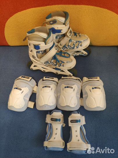 Ролики детские выдвижные и защита