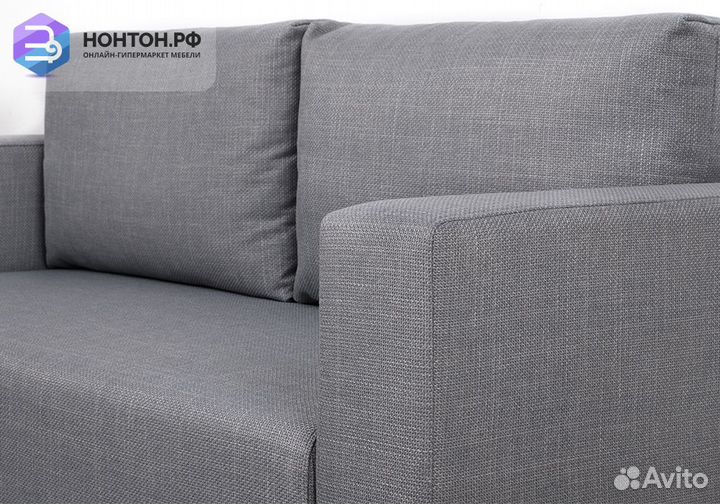 Диван еврокнижка Плей серый