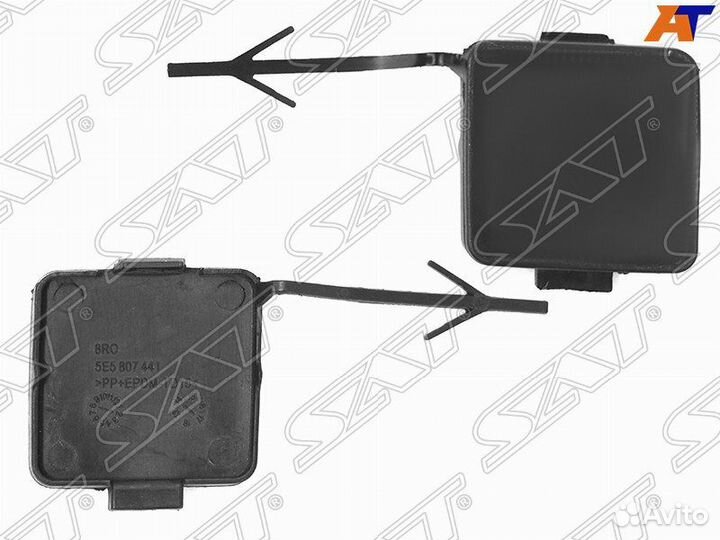 Заглушка в задний бампер skoda octavia 13-17 под к