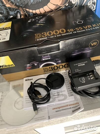 Зеркальный фотоаппарат Nikon d3000 kit 18-55mm