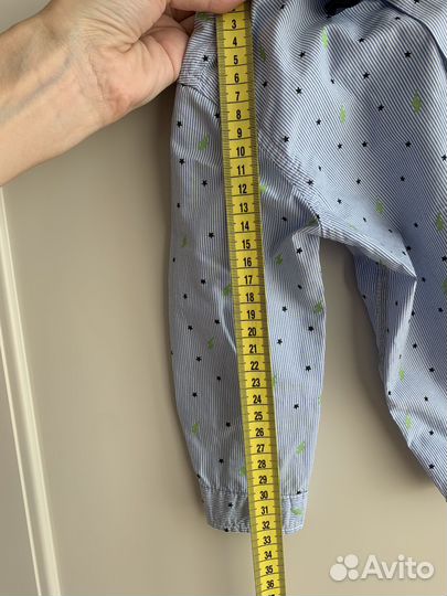 Детская рубашка с бабочкой,длинный рукав