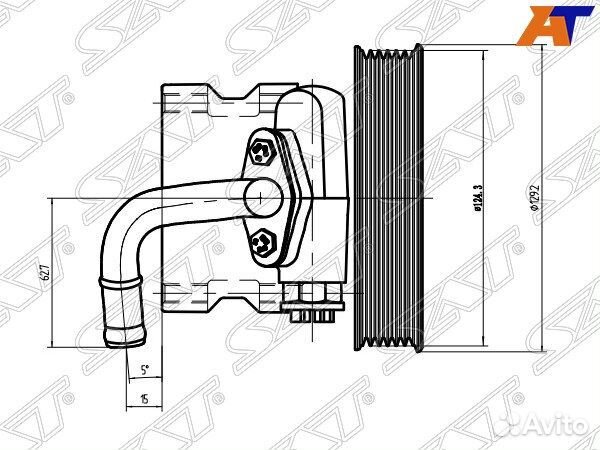 Насос гур chevrolet nubira