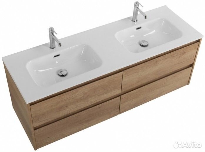 Тумба с раковиной BelBagno Kraft 120-4C-BB1200-2-ETL Rovere Nebrasca Nature