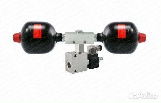 Двойной гидравлический амортизатор для погрузчика