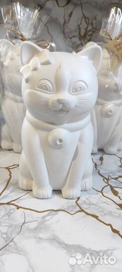 Копилка-раскраска Кошечка(с красками,кистью)