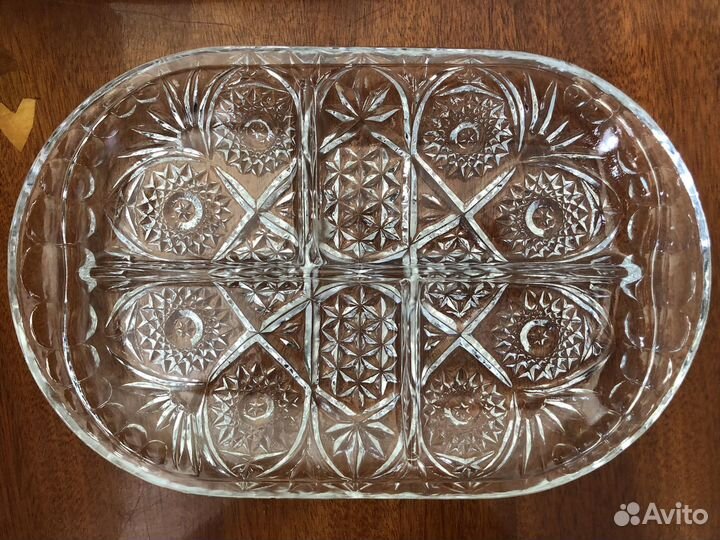 Менажница хрустальная СССР