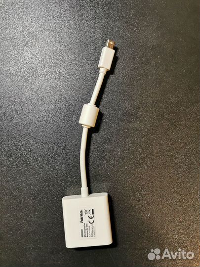 Адаптер Video hama VGA (f) - miniDisplayPort (m)