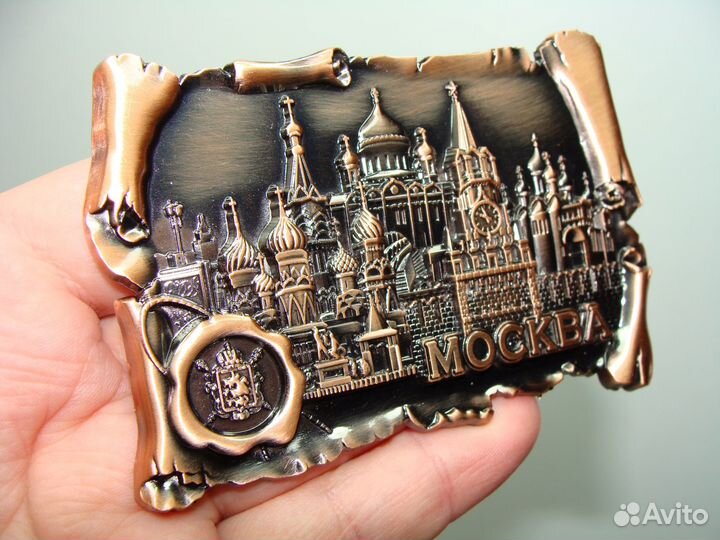 Магнит Москва Премиум Цвет Бронза