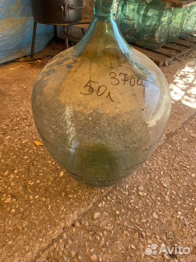 Бутыль стеклянный 50л