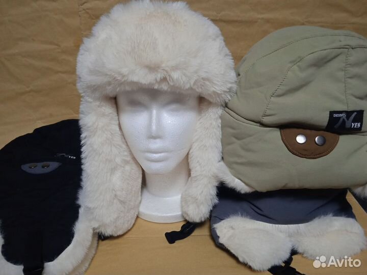 Шапка тёплая меховая универсальная один размер