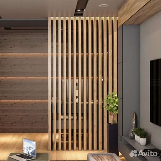 Брус для лофт перегородок 40*70*2500 береза