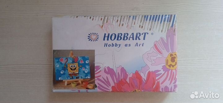 Hobbart. Раскраска по номерам. Губка Боб