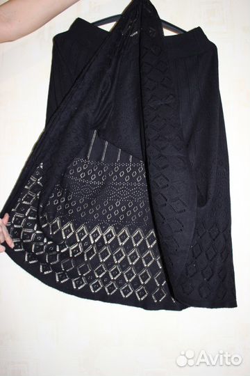 Юбка вязанная трикотажная