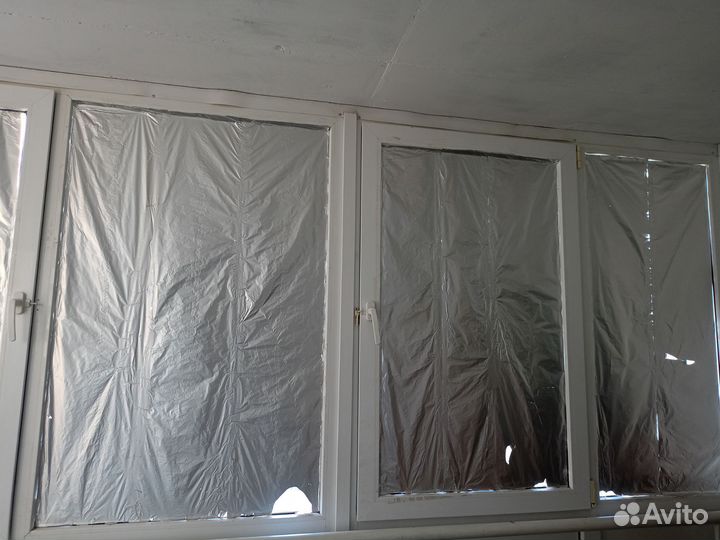 Стеклопакеты двухкамерные, балконая рама