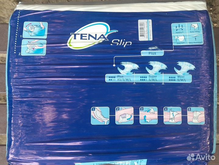 Подгузники для взрослых Tena 6 капель размер L