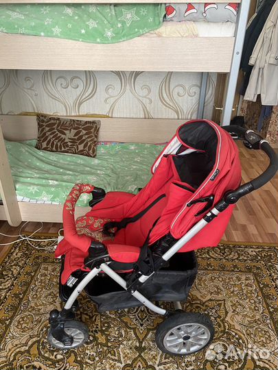 Детская коляска Capella S-803WF Сибирь (красный)