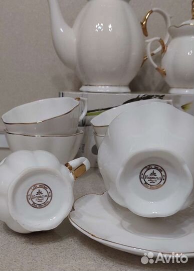 Чайный сервиз Коралл. Новый