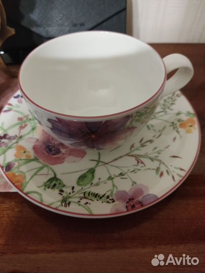 Чашка с блюдцем новая
