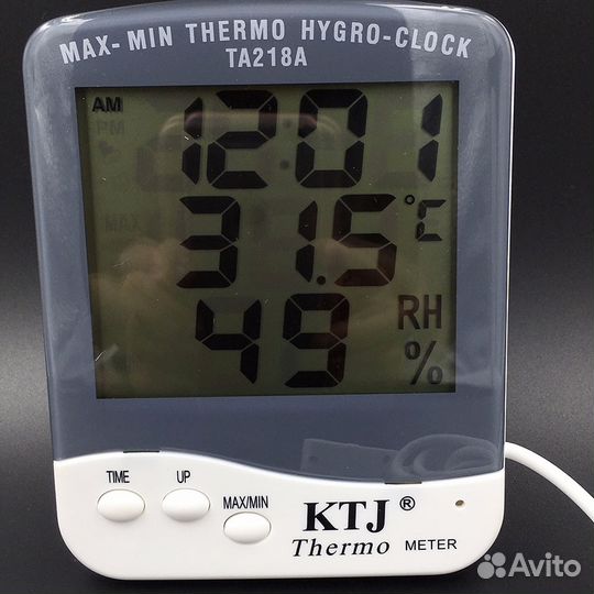Термометр гигрометр KTJ TA218 c выносным датчиком