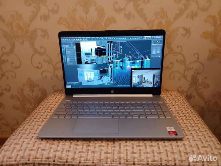 Свеженький ноутбук HP UHD для бизнеса, игр, учебы