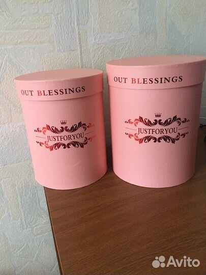 Коробка круглая для цветов