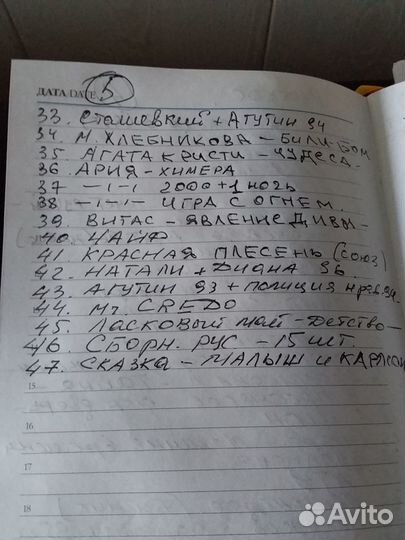 Кассеты студийные для кассетного магнитофона