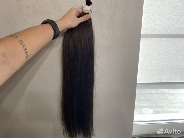 Волосы для наращивания каштановые